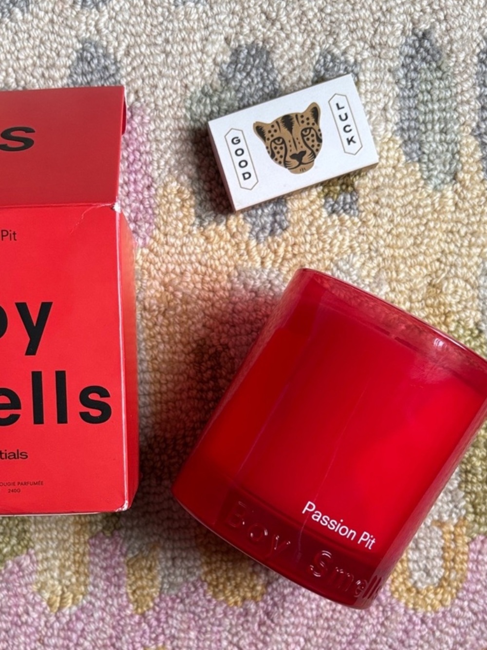 🍦HOST PICK 2X🍦HTF Boy Smells Passion Pit boxed Candle NWT Red (color of passion) - Picture 9 of 16